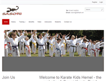Tablet Screenshot of karatekidshemel.co.uk